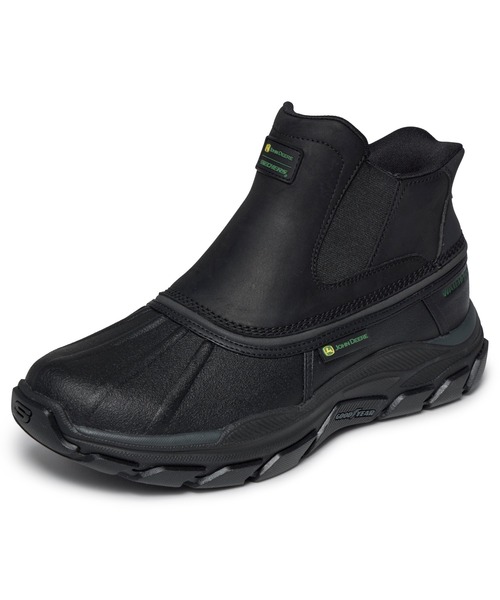 SKECHERS(スケッチャーズ)の「ジョンディア:スケッチャーズ スリップインズ リスペクテッド - ラングドン(ブーツ・メンズ・ブラック/カーキブラウン・25cm/26cm/27cm)」の7枚目の写真