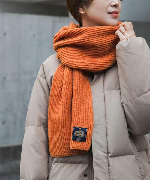 URBAN RESEARCH DOORS（アーバンリサーチドアーズ）の「ハミルトンリブストール（ストール/ショール・レディース・イエロー/オレンジ/グレー系その他・ONE）」の3枚目の写真