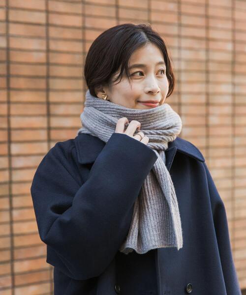 URBAN RESEARCH DOORS（アーバンリサーチドアーズ）の「ハミルトンリブストール（ストール/ショール・レディース・イエロー/オレンジ/グレー系その他・ONE）」の4枚目の写真