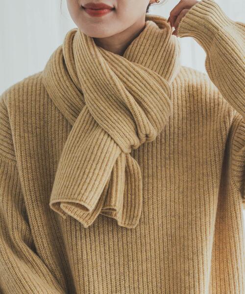 URBAN RESEARCH DOORS（アーバンリサーチドアーズ）の「ハミルトンリブストール（ストール/ショール・レディース・イエロー/オレンジ/グレー系その他・ONE）」の9枚目の写真