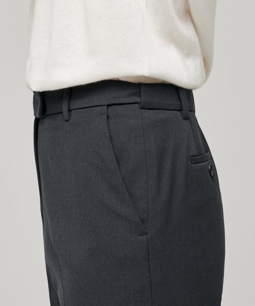 MUSINSA STANDARD WOMAN（ムシンサスタンダードウーマン）の「ウィメンズヘビーウェイト裏起毛ストレートヒドゥンバンディングスラックス[グレー]（スラックス・レディース・その他・30/31/24/25/26/27/28/29）」の5枚目の写真