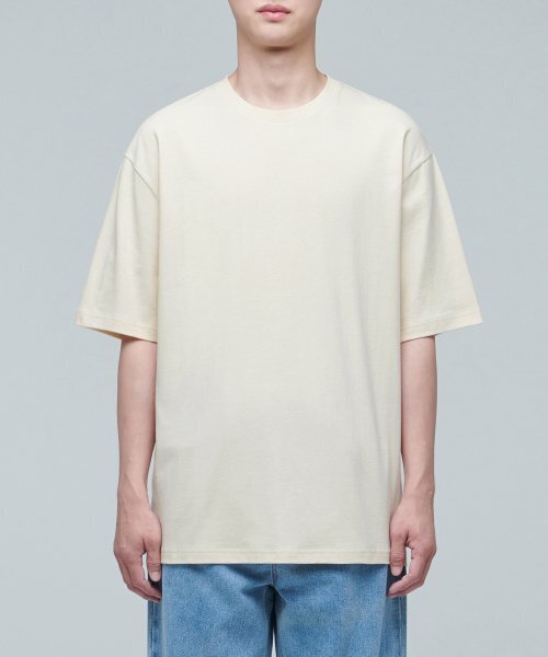 MUSINSA STANDARD（ムシンサスタンダード）の「リラックスフィットクルーネックTシャツ2 [エグレット]（Tシャツ/カットソー・メンズ・その他・XX-LARGE/XXX-LARGE/SMALL/MEDIUM/LARGE/X-LARGE）」の2枚目の写真