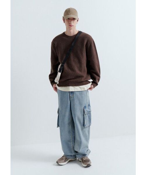 MUSINSA STANDARD（ムシンサスタンダード）の「リラックスフィットクルーネックTシャツ2 [エグレット]（Tシャツ/カットソー・メンズ・その他・XX-LARGE/XXX-LARGE/SMALL/MEDIUM/LARGE/X-LARGE）」の8枚目の写真