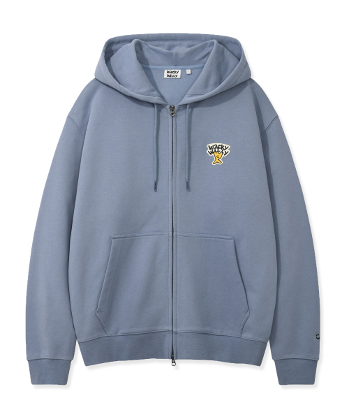 Wacky WiLLy(ワッキーウィリー)の「ベーシックロゴフードジップアップブルー(パーカー・レディース・その他・MEDIUM/LARGE/X-LARGE/X-SMALL/SMALL)」の2枚目の写真