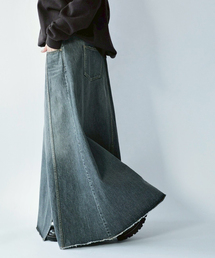 JOURNAL STANDARD LUXE | 13OZデニム スウィッチスカート（BLK）(スカート)