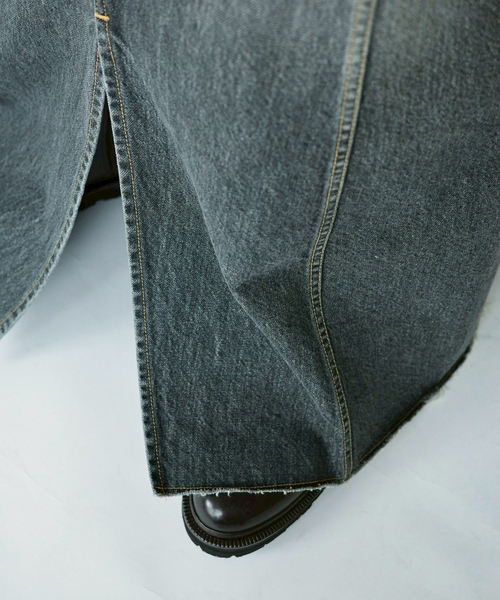 JOURNAL STANDARD LUXE（ジャーナルスタンダード　ラックス）の「13OZデニム スウィッチスカート（BLK）（スカート・レディース・ブラック・FREE）」の8枚目の写真