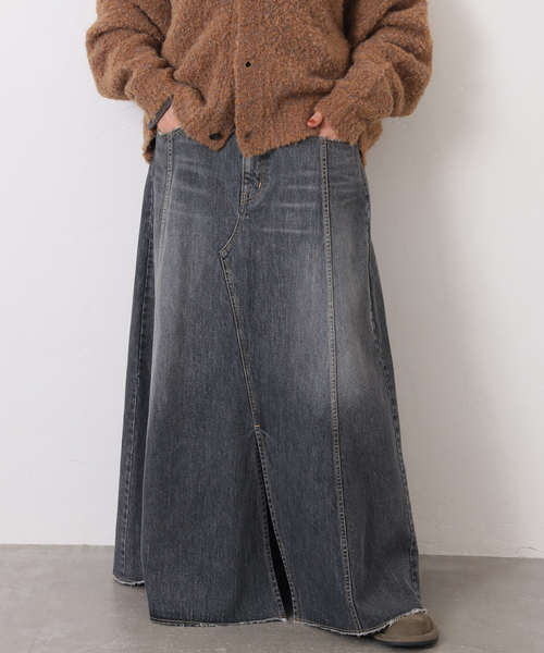 JOURNAL STANDARD LUXE（ジャーナルスタンダード　ラックス）の「13OZデニム スウィッチスカート（BLK）（スカート・レディース・ブラック・FREE）」の10枚目の写真