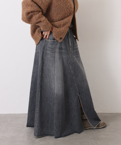 JOURNAL STANDARD LUXE（ジャーナルスタンダード　ラックス）の「13OZデニム スウィッチスカート（BLK）（スカート・レディース・ブラック・FREE）」の12枚目の写真