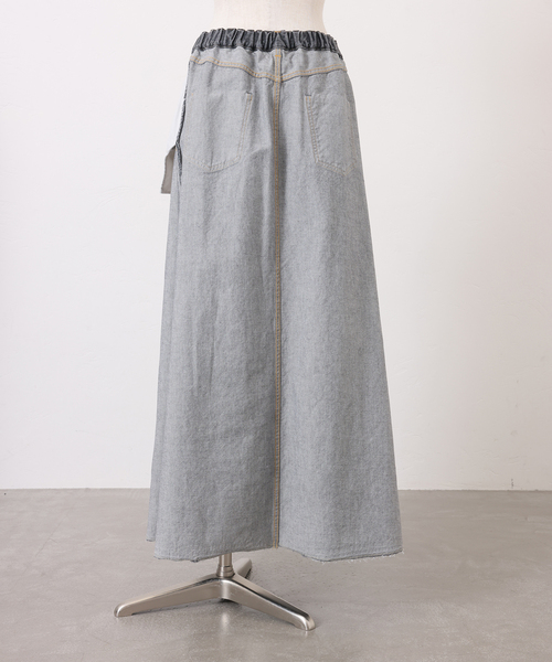 JOURNAL STANDARD LUXE（ジャーナルスタンダード　ラックス）の「13OZデニム スウィッチスカート（BLK）（スカート・レディース・ブラック・FREE）」の4枚目の写真
