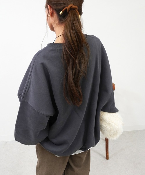 gossara（ゴサラ）の「裏起毛スエットPO（スウェット・レディース・オートミール/ブラック/杢グレー・FREE）」の14枚目の写真