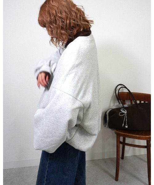 gossara（ゴサラ）の「裏起毛スエットPO（スウェット・レディース・オートミール/ブラック/杢グレー・FREE）」の19枚目の写真