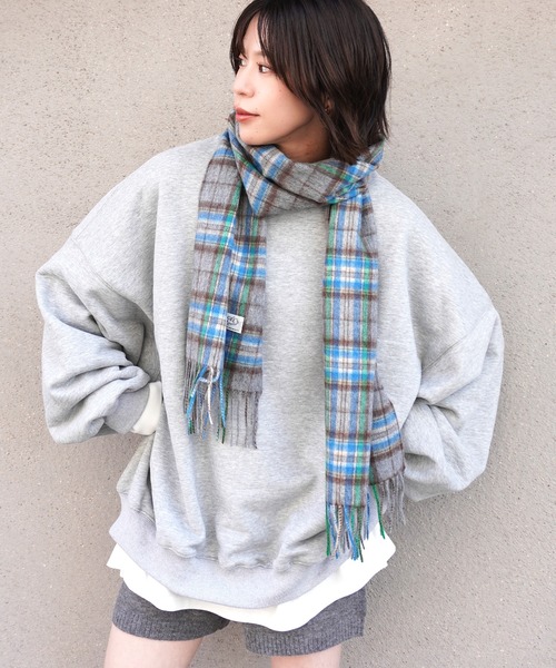 gossara（ゴサラ）の「裏起毛スエットPO（スウェット・レディース・オートミール/ブラック/杢グレー・FREE）」の6枚目の写真