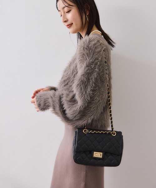 VIS（ビス）の「ねじりショートトップス付きロングニットワンピース/イージーケア（ワンピース・レディース・ベージュ/キナリ/チャコールグレー・FREE）」の9枚目の写真