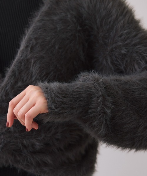 VIS（ビス）の「ねじりショートトップス付きロングニットワンピース/イージーケア（ワンピース・レディース・ベージュ/キナリ/チャコールグレー・FREE）」の15枚目の写真