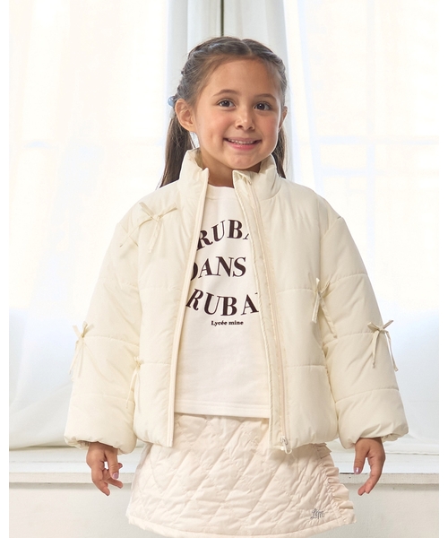 Lycee mine(리세마인)의 「리본 첨부 퍼프 재킷(브루존)」｜아이보리