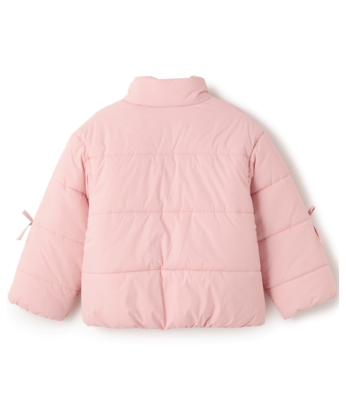 Lycee mine(リセマイン)の「リボン付きパフジャケット(ブルゾン・キッズ・ピンク/ライトグレー/ブラック/アイボリー/ブルーグレー・140cm/130cm/120cm/110cm/100cm/150cm)」の20枚目の写真