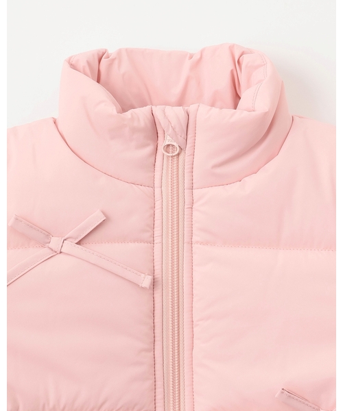 Lycee mine(リセマイン)の「リボン付きパフジャケット(ブルゾン・キッズ・ピンク/ライトグレー/ブラック/アイボリー/ブルーグレー・140cm/130cm/120cm/110cm/100cm/150cm)」の21枚目の写真