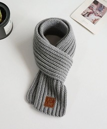 WARAIJOGO（ワライジョウゴ）の「キッズニットマフラー/ストール(LEY)（マフラー）」