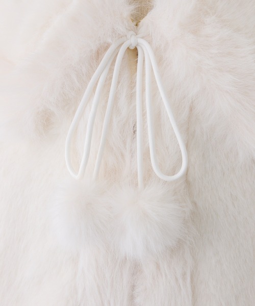 セール】【Holiday collection】フェイクファーミドルコート（その他