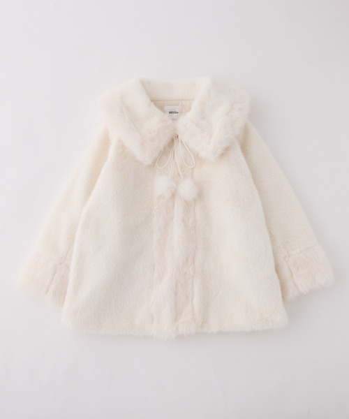 セール】【Holiday collection】フェイクファーミドルコート（その他