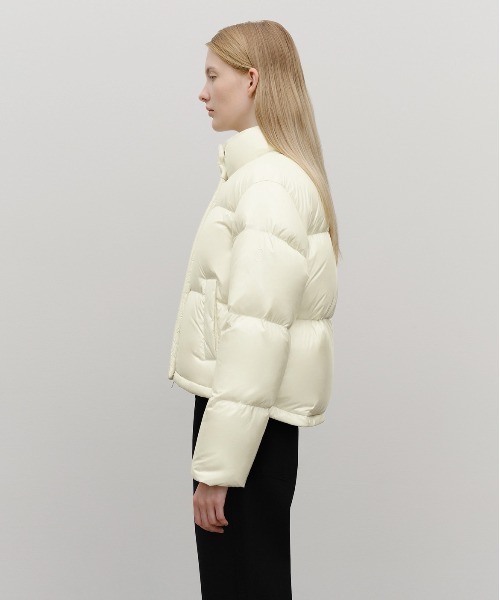 W GLOSSY CROP DOWN JACKET（ダウンジャケット/コート）｜MARITHE +