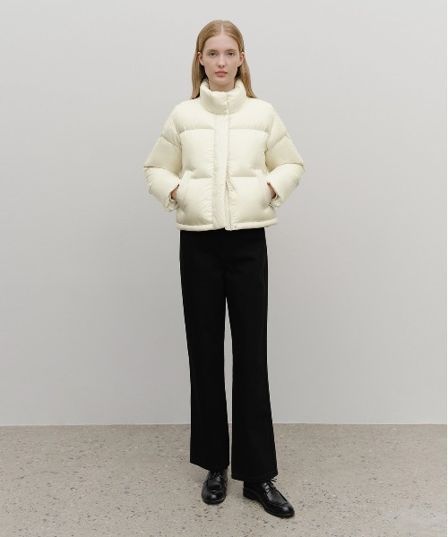 MARITHE + FRANCOIS GIRBAUD(マリテフランソワジルボー)の「W GLOSSY CROP DOWN JACKET(ダウンジャケット/コート・レディース・Silver/アイボリー/Black・SMALL/MEDIUM)」の14枚目の写真