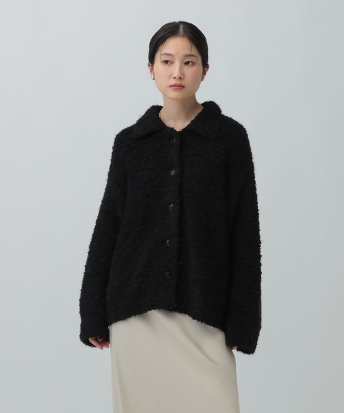 セール】3.5ゲージ襟ボタンカーディガン 606675（カーディガン/ボレロ