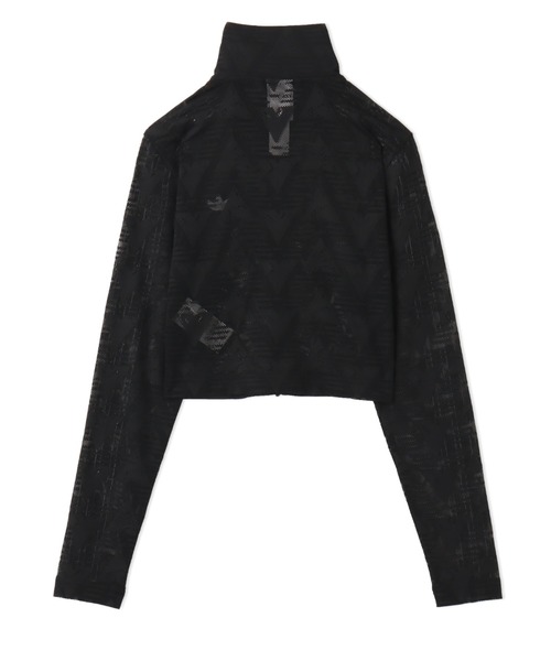 adidas(アディダス)の「adidas FIREBIRD CLASSIC LACE TRACK TOP / アディダス ファイヤーバード クラシック レース トラックトップ(ジャージ・レディース・ブラック・S/M/L)」の7枚目の写真