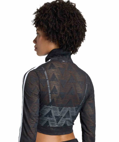 adidas(アディダス)の「adidas FIREBIRD CLASSIC LACE TRACK TOP / アディダス ファイヤーバード クラシック レース トラックトップ(ジャージ・レディース・ブラック・S/M/L)」の8枚目の写真