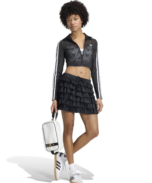 adidas(アディダス)の「adidas FIREBIRD CLASSIC LACE TRACK TOP / アディダス ファイヤーバード クラシック レース トラックトップ(ジャージ・レディース・ブラック・S/M/L)」の9枚目の写真