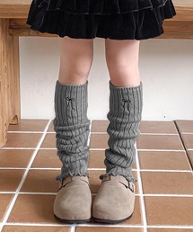 CERCA（チェルカ）の「lulunoix/リボン刺繍レッグウォーマー N15447（レッグウォーマー）」