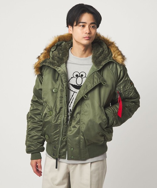 ALPHA INDUSTRIES＞N-2B ショート フライトジャケット（ミリタリー