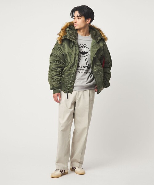 ALPHA INDUSTRIES＞N-2B ショート フライトジャケット（ミリタリー