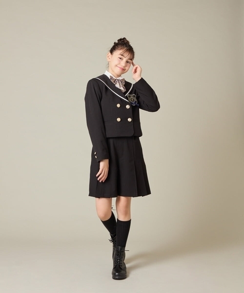 a.v.v（アーヴェヴェ）の「[150-160]【卒服】タックキュロットパンツ（その他パンツ・キッズ・グレー/ブラック・150/160）」の22枚目の写真