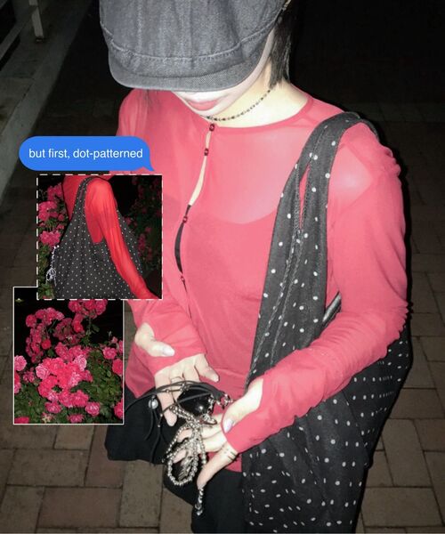 SQUARE LINE（スクエアライン）の「Kuvie クビ_ ドット（ショルダーバッグ・レディース・ドット・FREE）」の4枚目の写真