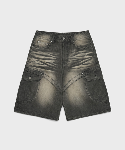 SAINTPAIN(セイントペイン)の「SP ジョイントカーゴバミューダパンツ ブラック(その他パンツ・レディース・その他・MEDIUM/LARGE)」の1枚目の写真