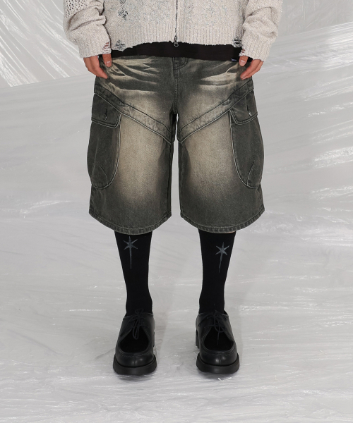 SAINTPAIN(セイントペイン)の「SP ジョイントカーゴバミューダパンツ ブラック(その他パンツ・レディース・その他・MEDIUM/LARGE)」の3枚目の写真