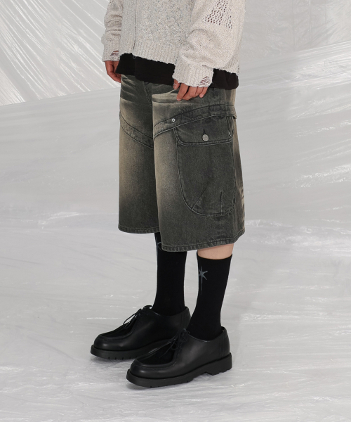 SAINTPAIN(セイントペイン)の「SP ジョイントカーゴバミューダパンツ ブラック(その他パンツ・レディース・その他・MEDIUM/LARGE)」の4枚目の写真