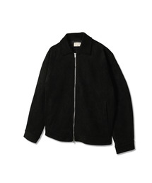 And Again | ミニマルスエードカラーブルゾン（ブラック）(MA-1)