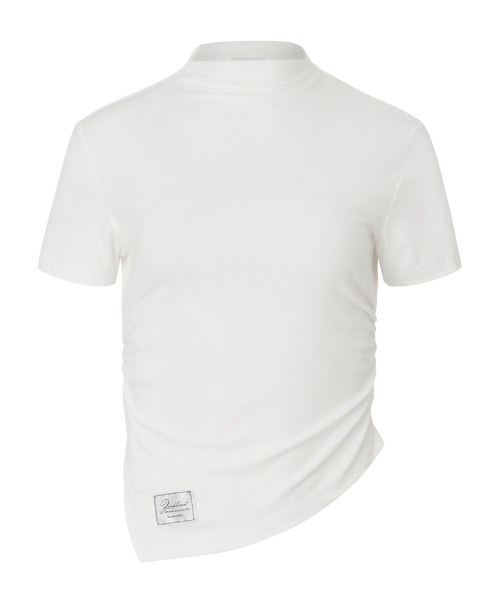 ZEROPLANET（ゼロプラネット）の「ダイアナアンバランスハーフトップ [IVORY]（Tシャツ/カットソー・レディース・その他・FREE）」の3枚目の写真
