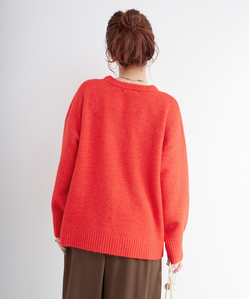 手洗い可 / WOOLMIXクルーネックプルオーバー（ニット/セーター）｜B.C
