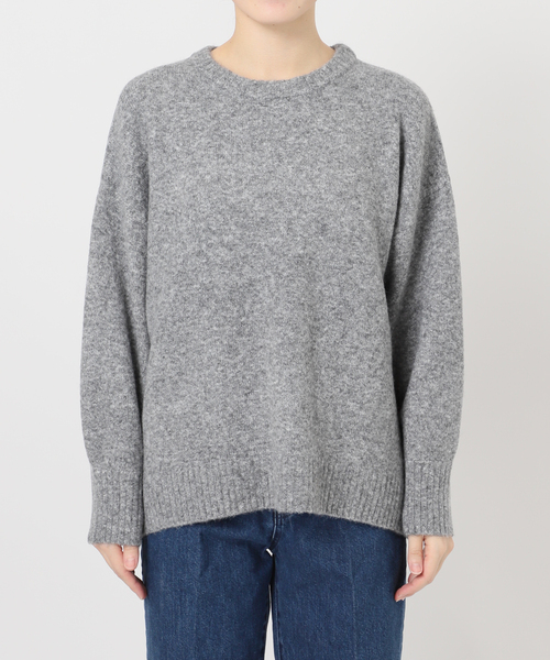 B.C STOCK(ベーセーストック)の「手洗い可 / WOOLMIXクルーネックプルオーバー(ニット/セーター・レディース・チャコールグレー/ピンク/レッド/ブルー・FREE)」の11枚目の写真