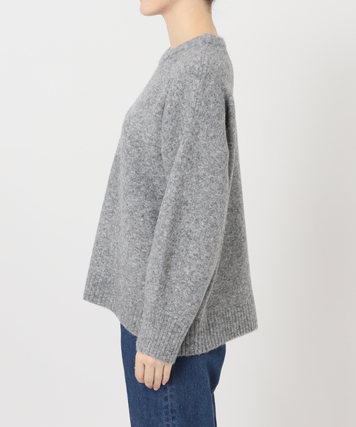 B.C STOCK(ベーセーストック)の「手洗い可 / WOOLMIXクルーネックプルオーバー(ニット/セーター・レディース・チャコールグレー/ピンク/レッド/ブルー・FREE)」の12枚目の写真