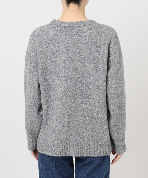B.C STOCK(ベーセーストック)の「手洗い可 / WOOLMIXクルーネックプルオーバー(ニット/セーター・レディース・チャコールグレー/ピンク/レッド/ブルー・FREE)」の13枚目の写真