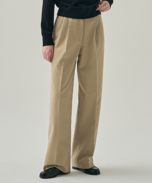 DRAWFIT WOMEN（ドローフィットウーマン）の「ツーピンタックワイドチノパンツ[ホワイト]（その他パンツ・レディース・その他・LARGE/SMALL/MEDIUM）」の5枚目の写真