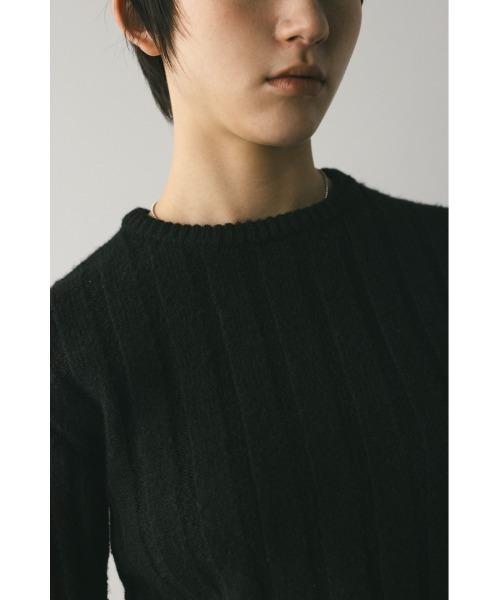 STYLEMIXER（スタイルミキサー）の「バックリボンリブニット（ニット/セーター・レディース・ブラック/ホワイト/ピンク・FREE）」の20枚目の写真