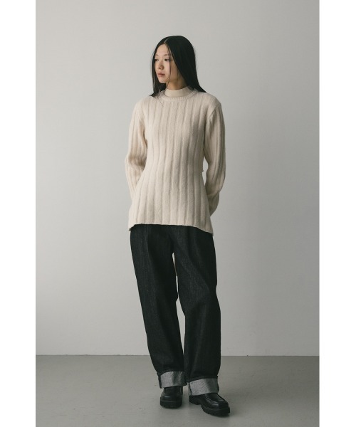STYLEMIXER（スタイルミキサー）の「バックリボンリブニット（ニット/セーター・レディース・ブラック/ホワイト/ピンク・FREE）」の9枚目の写真
