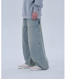 DYSFUNCT（ディスファンクト）の「DOUBLE KNEE WASHING DENIM PANTS (LIGHT BLUE)（デニムパンツ）」
