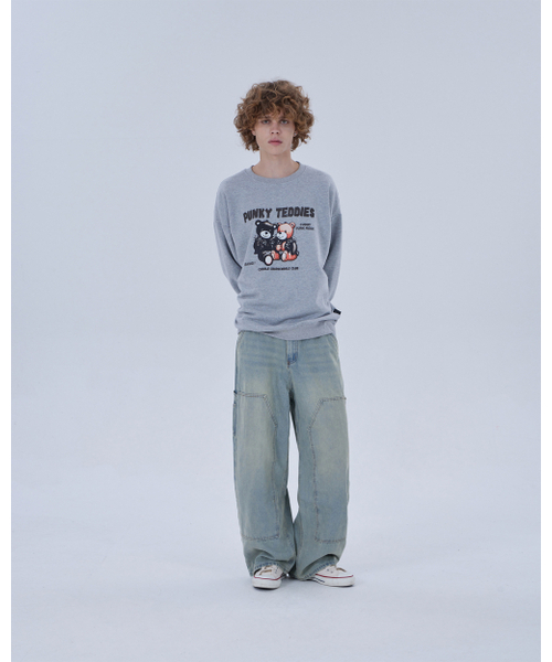 DYSFUNCT(ディスファンクト)の「DOUBLE KNEE WASHING DENIM PANTS (LIGHT BLUE)(デニムパンツ・メンズ・その他・X-SMALL/SMALL/MEDIUM/LARGE/X-LARGE)」の4枚目の写真
