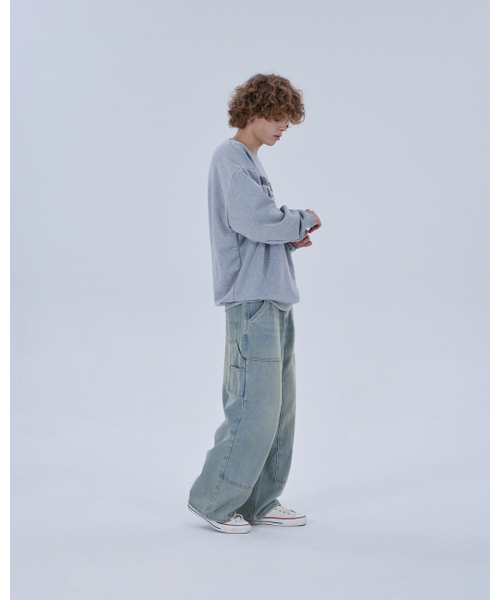 DYSFUNCT(ディスファンクト)の「DOUBLE KNEE WASHING DENIM PANTS (LIGHT BLUE)(デニムパンツ・メンズ・その他・X-SMALL/SMALL/MEDIUM/LARGE/X-LARGE)」の5枚目の写真